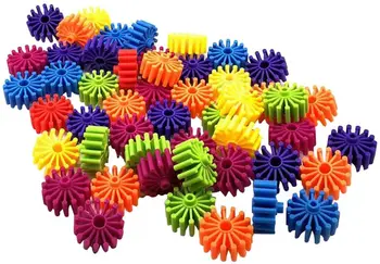 

Children Gear Building Block Set Studs Insert Blocks Early Learning Educational Toys Birthday Gift for Baby Toddler Kids