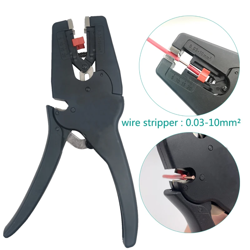 Multifunctional Automatic Cable Wire Crimper Stripper Plier Cutter 0.03-10mm² 