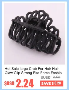 Новое Поступление Шпилька для женщин простой черный Пластиковые зажимы для волос брак парикмахерские инструмент окружающей среды ABS