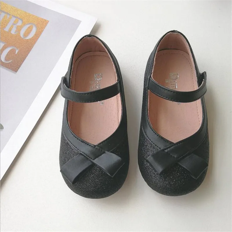 autumn children's shoes high quality girls princess single shoes baby toddler shoes soft bottom girls leather shoes