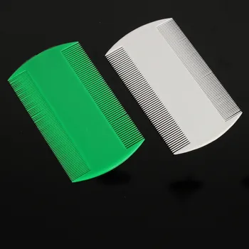 

2pcs Double Sided Head Hair Lice Dectection Pet Flea Eggs Remove Fine Tooth Comb