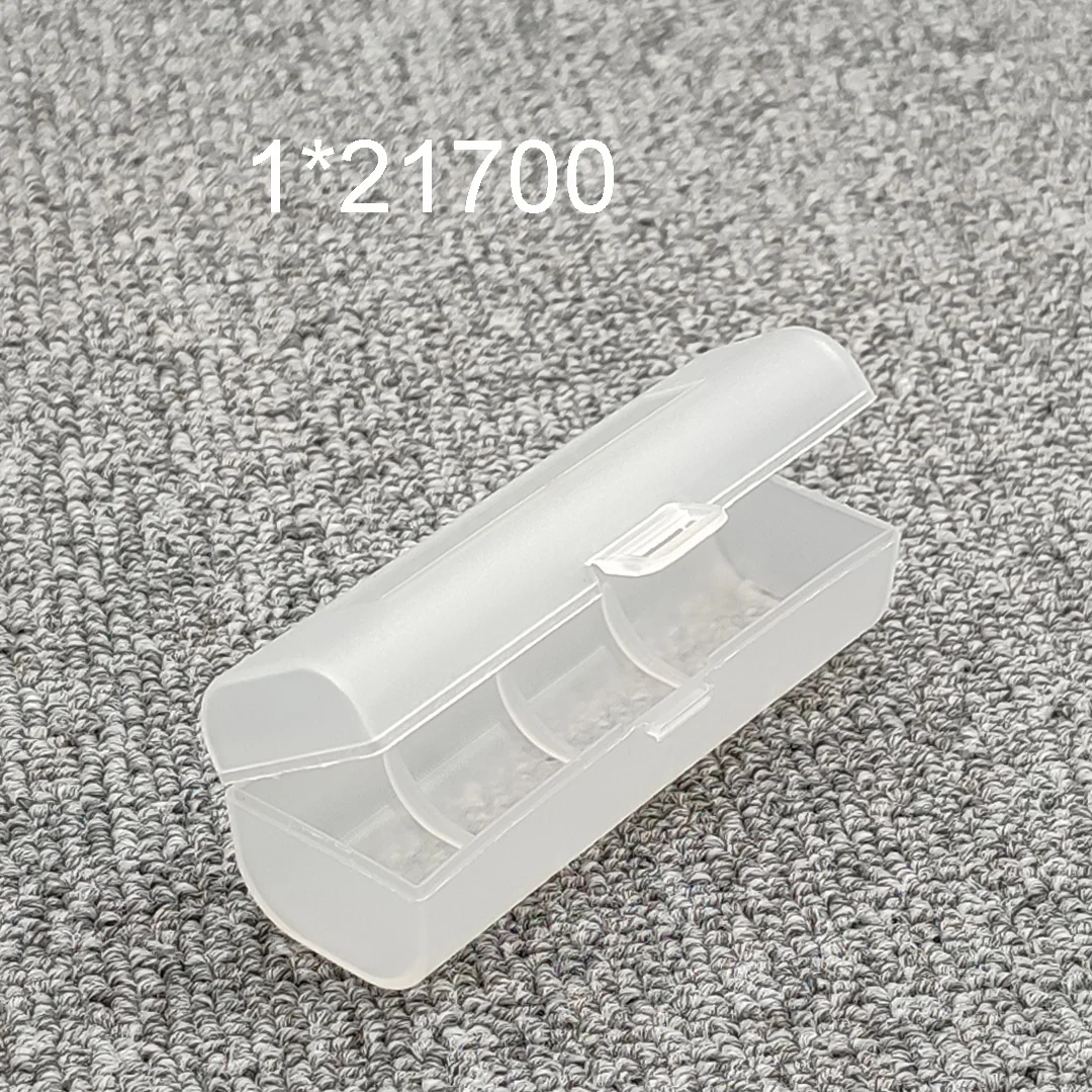Boîte de stockage batterie 21700 - Étui plastique étanche 1/2 fentes