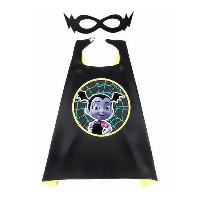 Vampirina Cloak B Костюм вампирина с крыльями для девочек; детская одежда для ролевых игр с героями мультфильмов; Детские вечерние Карнавальные Платья вампира на Хэллоуин - Цвет: Vampirina Cloak B