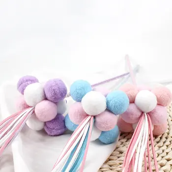 

New Funny Cat Handmade Feather Pompon Tassel Funny Cat Pole Funny Cat Pet Cat Toy Fairy Funny Cat Stick Pet Toy