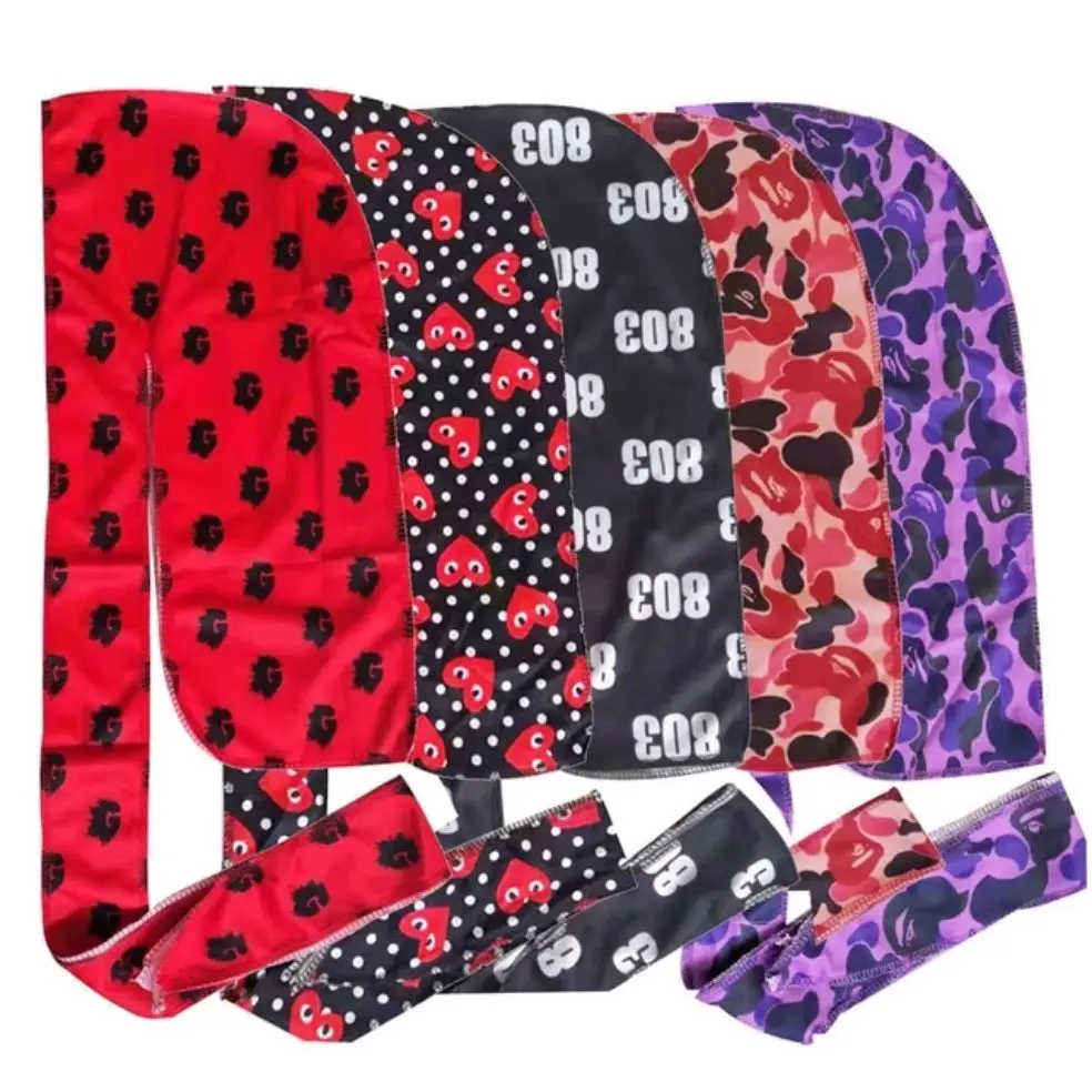 women designer durag vendor mondey design head wear du rag bulk vendor  10pcs - AliExpress