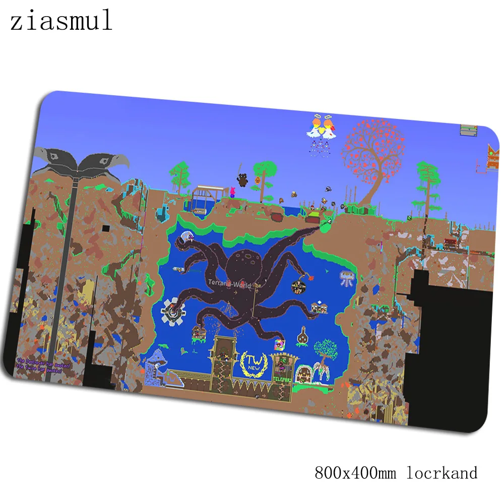 Коврик для мыши terraria 800x400x3 мм коврики для мыши locrkand компьютерные коврики для мыши игровые аксессуары горячие продажи игровые коврики и чехлы игры pc gamer - Цвет: Size 800x400x3mm
