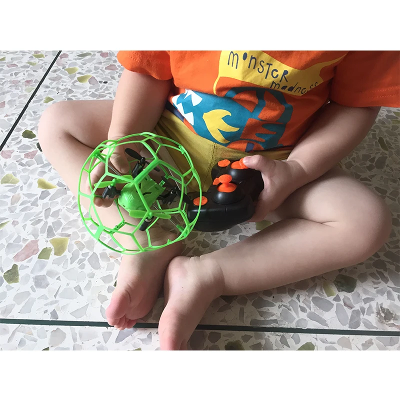 1340 2,4 ГГц 4CH RC Квадрокоптер Безголовый Дрон игрушки мини-Дрон флип шар пульт дистанционного управления Дрон RC мяч Дрон вертолет для детей