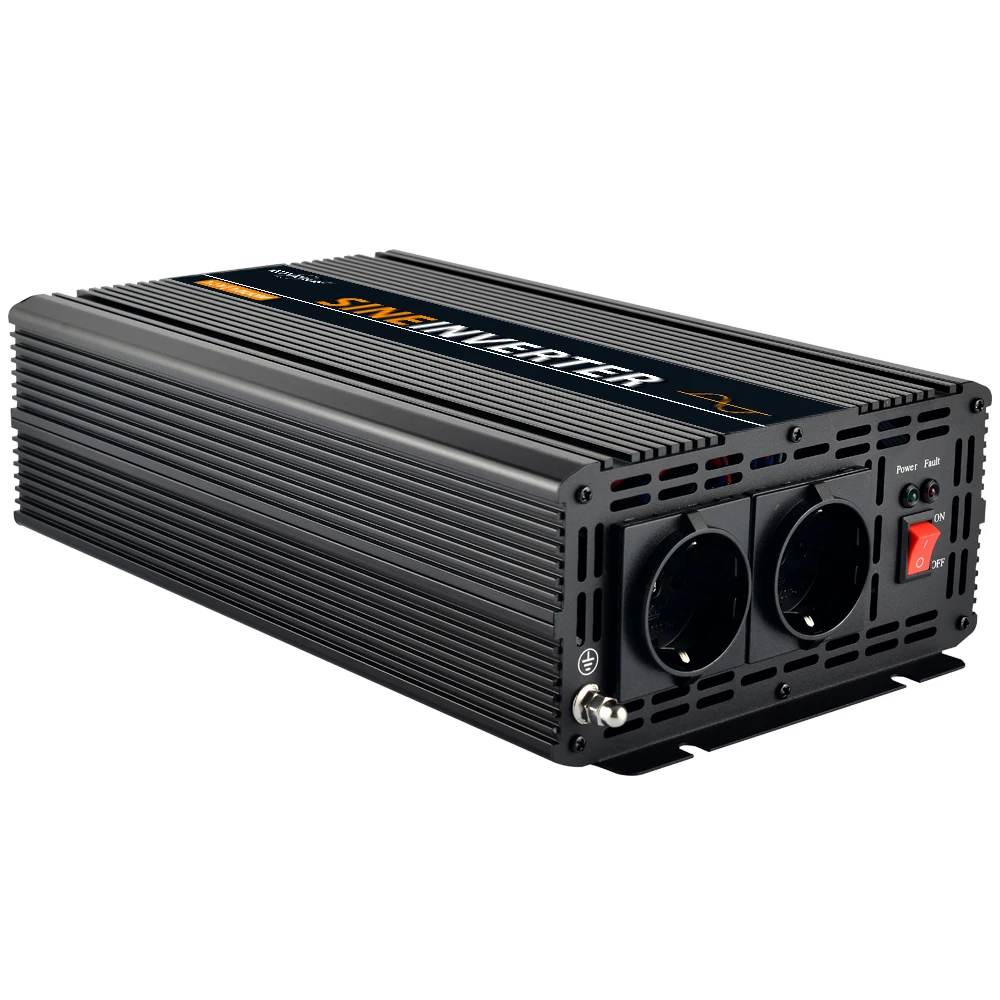 Чистый синусоидальный инвертор 12 v 220 v пик 2500 W непрерывный 1000 W 1200 W