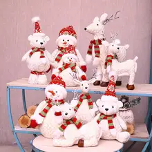 Рождественское украшение стоячий медведь Рождественская Кукла-снеговик подарок инновационный Санта Снеговик Рождественская елка украшение для дома