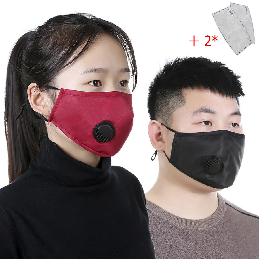 

Reusable Washable Adult 3D Face Mouth Mask Anti Dust Breathable Valved Respirator with Activated Carbon Filter Fast Delivery