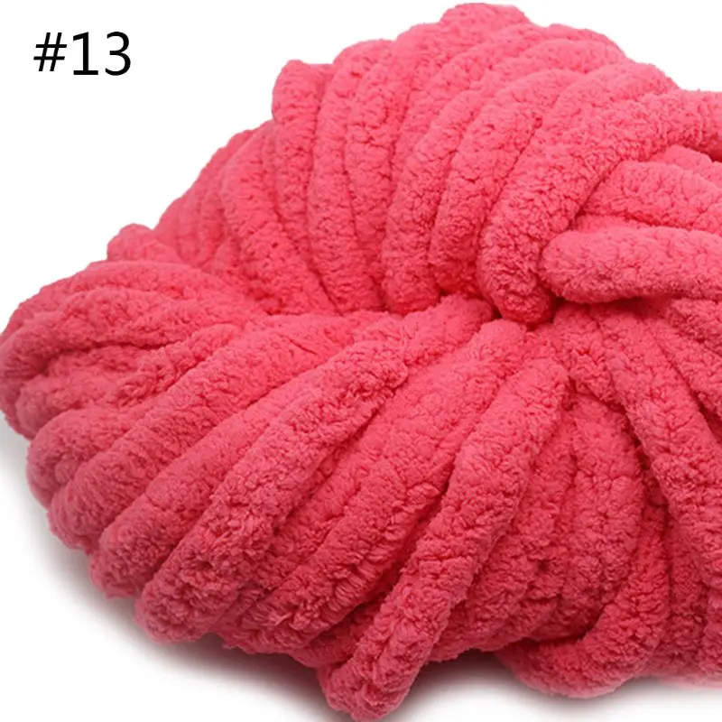 250 г супер мягкое теплое одеяло из синели пряжи DIY грубой шерсти пряжи вязание одеяло - Цвет: 13