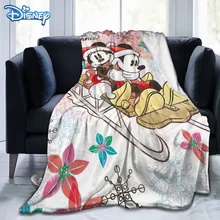 Disney Mickey Blanket Cover Sofas Cartoon Plush Blankets for Kids Adult Winter blankets Bedspread on the bed Christmas Gift