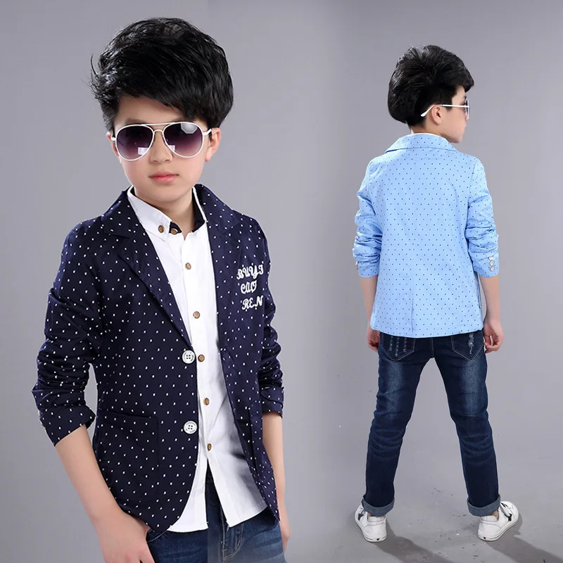 Boys Formal Coats New Spring Autumn Kids Jackets for Boy 4 5 6 8 10 12 14 Year Toddlers Children Teens Top Clothes