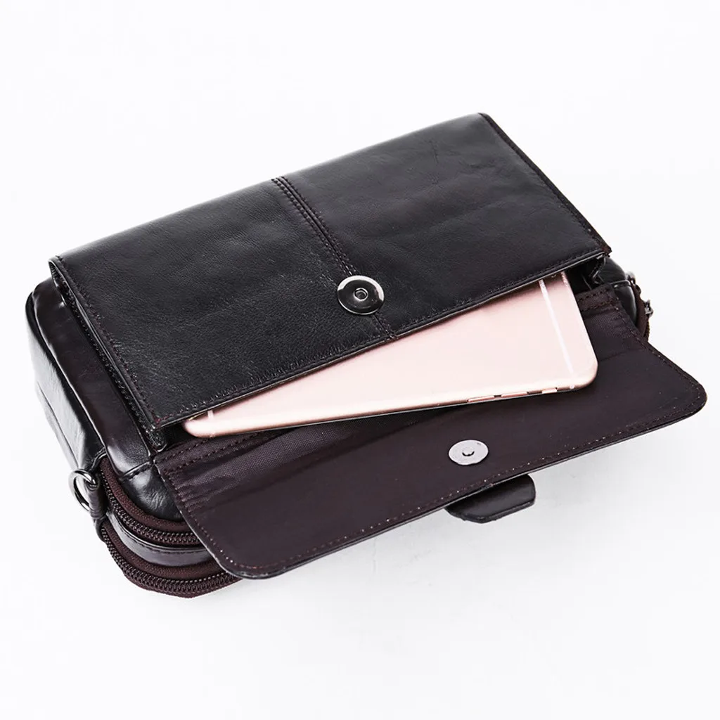 Aelicy натуральная кожа винтажные поясные сумки Сумка для путешествий мужской маленький телефон поясной кошелек Портативная Мужская поясная сумка