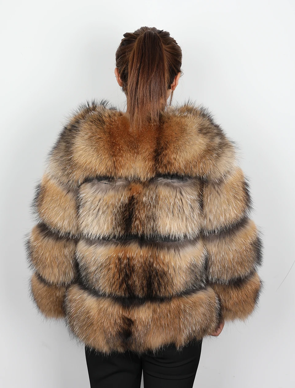 Maomaokong зимняя кожаная куртка, натуральное пальто из натурального меха енота, высокое качество, для женщин, круглый вырез, чтобы согреться, парка, вечерние