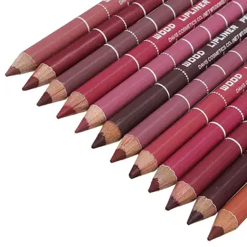 1PC Professional Wood Lip liner Waterproof Lady Charming Lip Liner Soft Pencil Makeup Women s