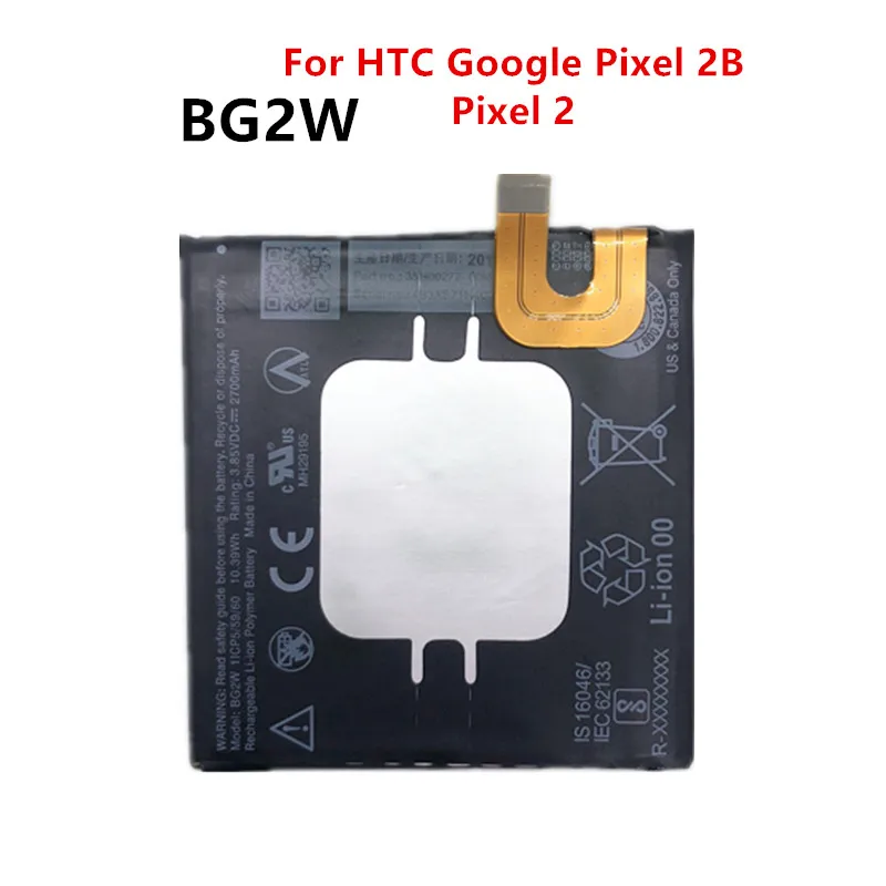 original battery 2700mAh BG2W For HTC Google Pixel 2B 2 batteries | Мобильные телефоны и аксессуары
