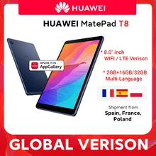 LTE Tablet Microsd-Card Huawei Matepad Android10-T8 Global-Version Support 2GB Ce 16GB