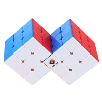 new Cube Twist Double 3x3 Conjoined Magic Cube Speed Cube Puzzle Toy for kids boys gift - Colorful 1