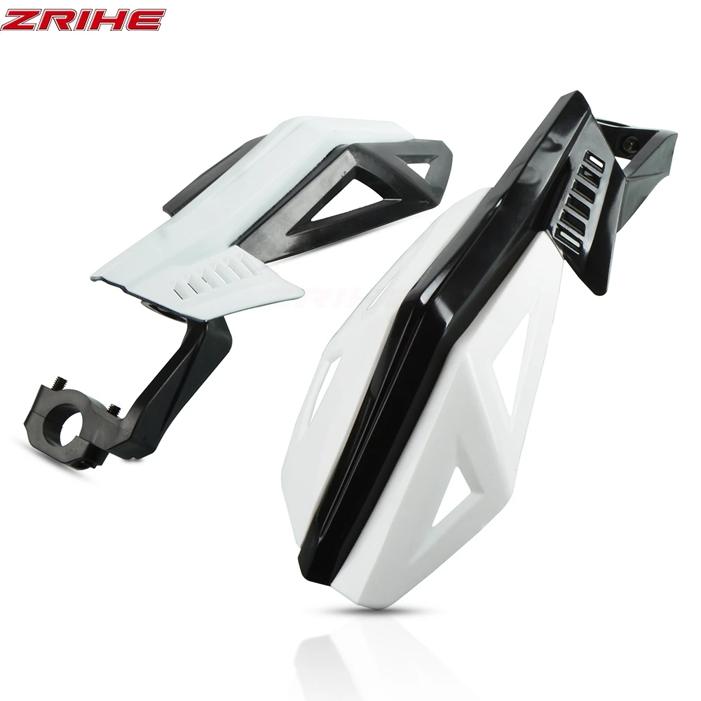 Руль для мотокросса, рукоятка, защита для SUZUKI RM85 RM250 RM125 RMZ250 RMZ450 RMX450Z RMX250S - Цвет: white