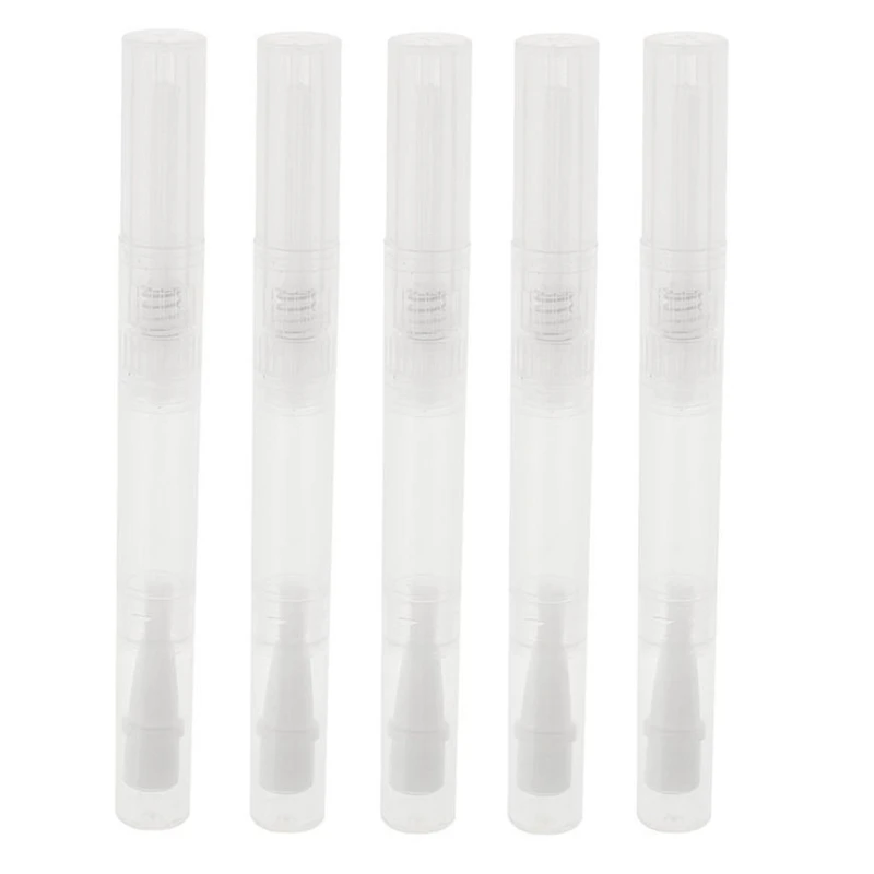 

5pcs 3ml Refillable Bottles Empty Transparent Twist Pen Cosmetic Container Lip Gloss Eyelash Growth Liquid Empty Twist Pen