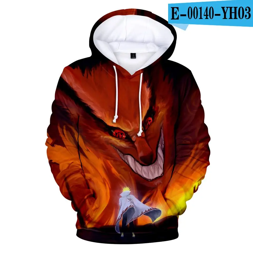 childen 3D Naruto Anime boy/gril Hoodies Sweatshirts 3D Print Popular Streetwear Hooded Spring/Autumn Pullovers Boys Coat - Цвет: color at picture