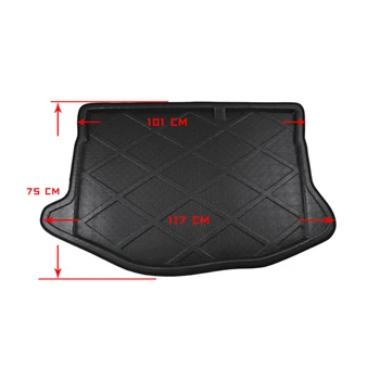 

Car Rear Trunk Boot Mat Waterproof Floor Mats Anti Mud Tray Cargo Liner Carpet For Ford Fiesta Hatchback 2009-2017