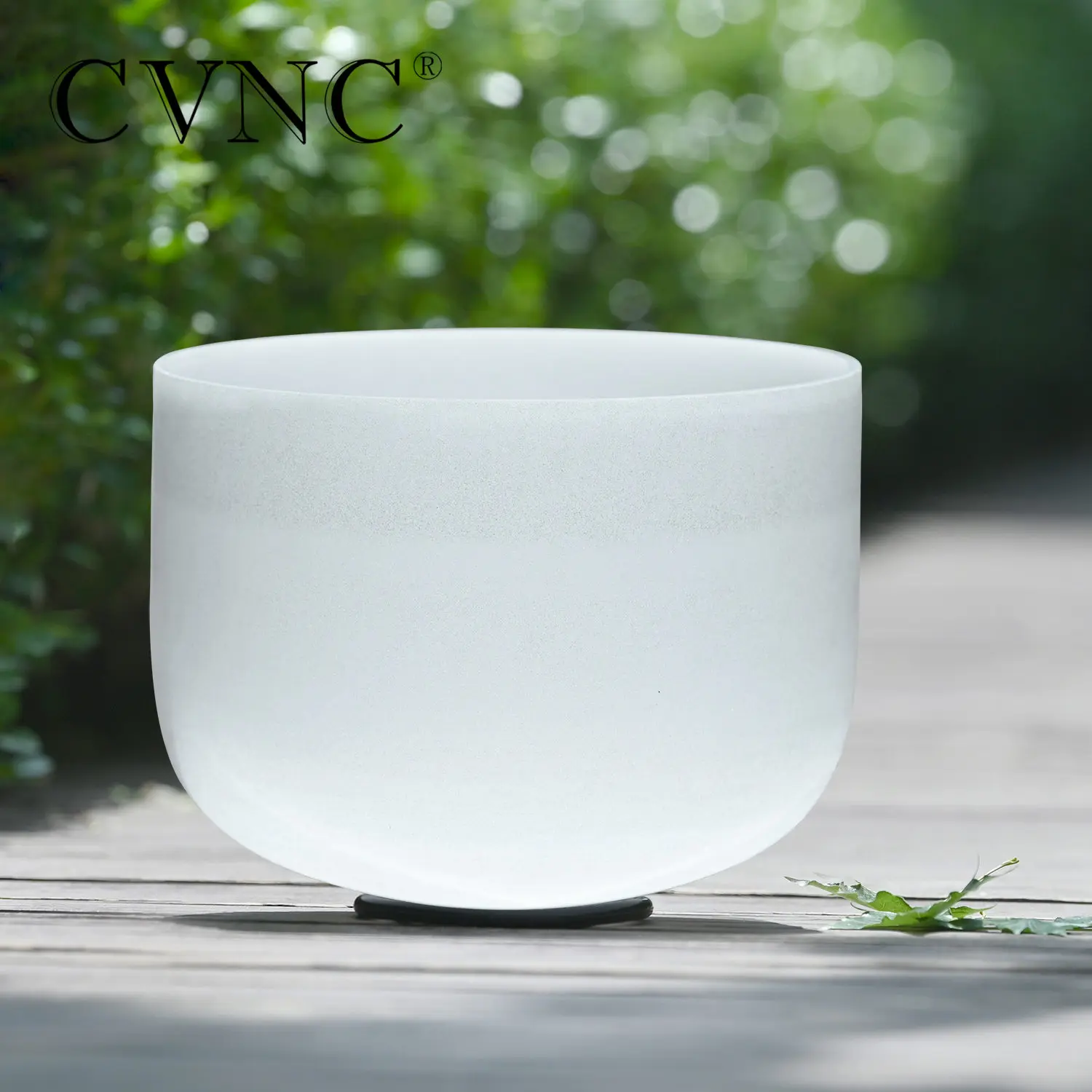 CVNC 8inch Note C/D/E/F/G/A/B Chakra Frosted Quartz Crystal Singing Bowl 8
