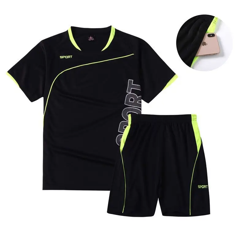 

Men's summer sports suit jogging pants summer cotton short-sleeved T-shirt + shorts casual wear running training sportswear