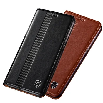 

Genuine leather magnetic flip case card slot holder for LG K50/LG K40/LG K30 phone case coque for LG K12 Plus phone cover capa