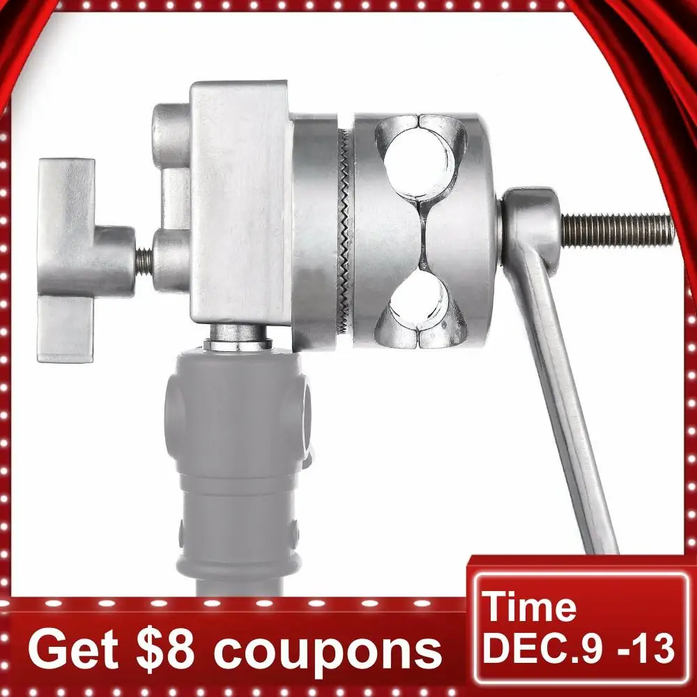 Skup Meking 4 in 1 pełny metalowy uchwyt głowy długi uchwyt na ramię wysięgnika tyczka przedłużająca poprzeczka światła stoi Heavy Duty C stoi Studio