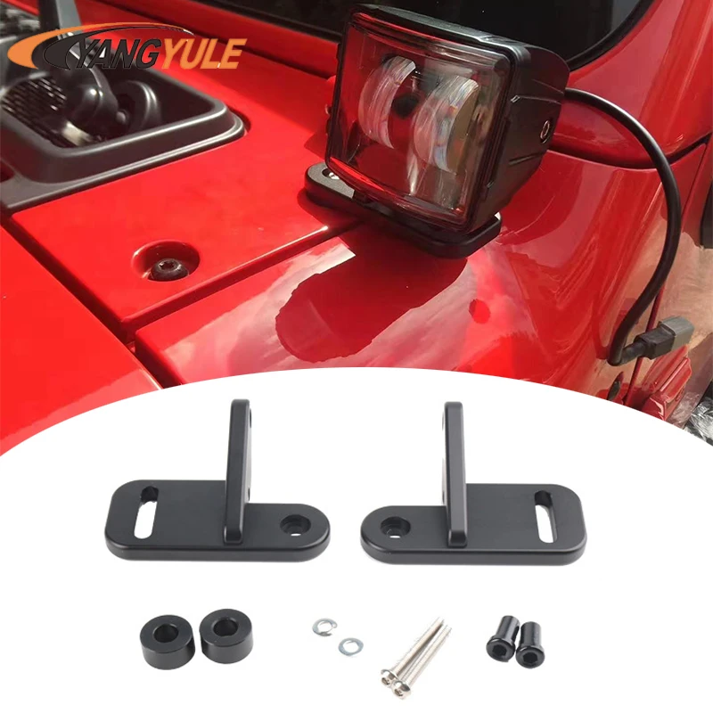 Car A-Pillar Light Bracket Mount Holder for LED Bar Work Lights Fit Jee-p Wrangl-er JL 2018 2019 | Автомобили и мотоциклы