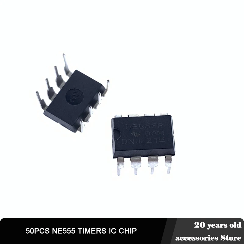 50 шт./лот новые NE555 NE 555 NE555P DIP-8 DIP 8 одиночные биполярные таймеры IC CHIP | Электронные