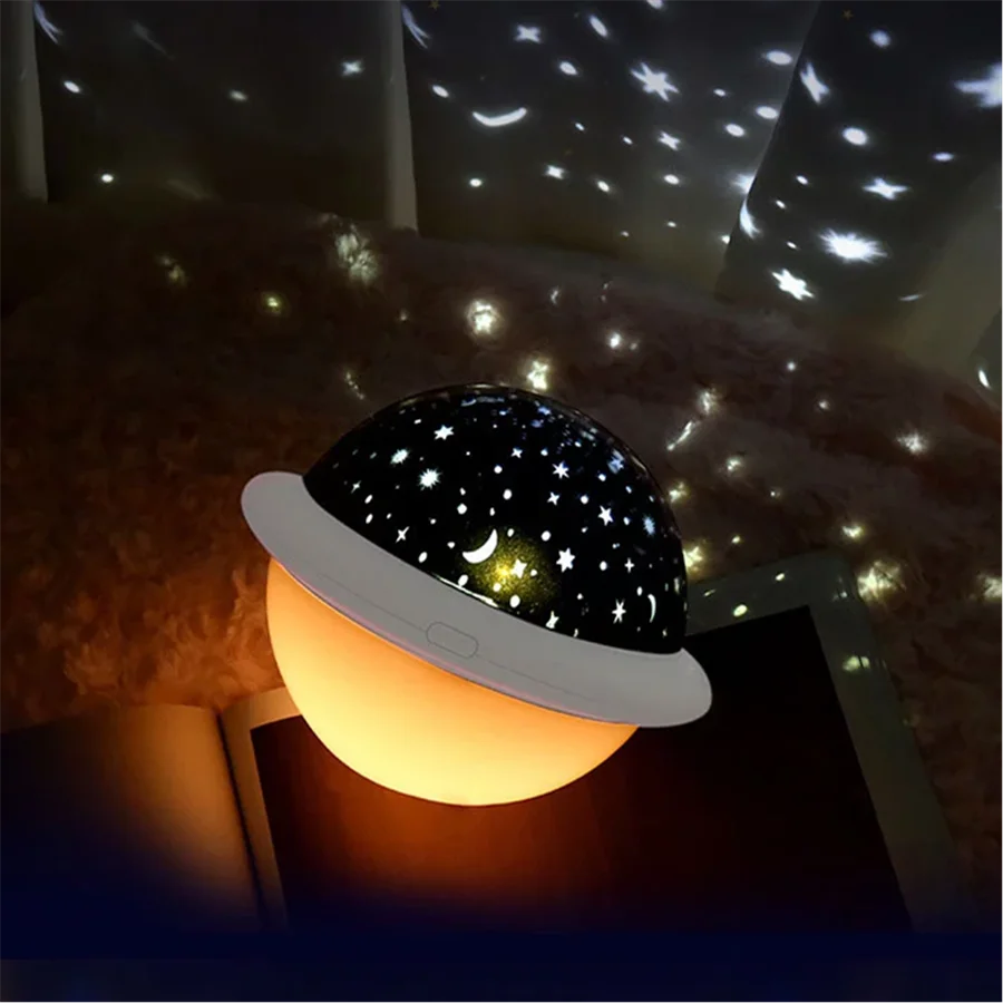 Светодиодный проектор HoneyFly UFO звездное небо Креативный светодиодный светильник
