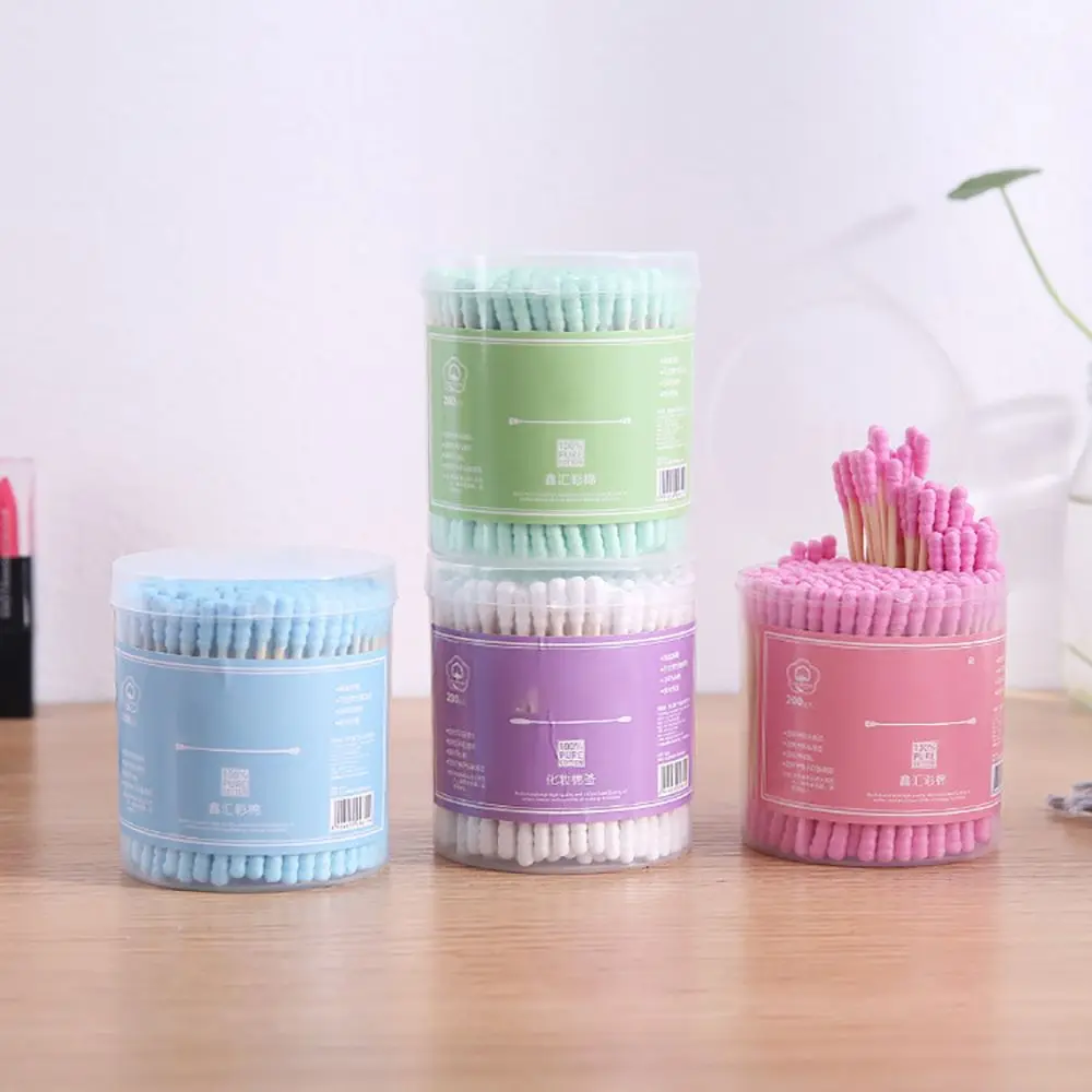 Eyebrow-Cleaner Cotton Swabs Microbrush Eyelash Wood-Sticks Makeup-Health-Tool Medical-Ear