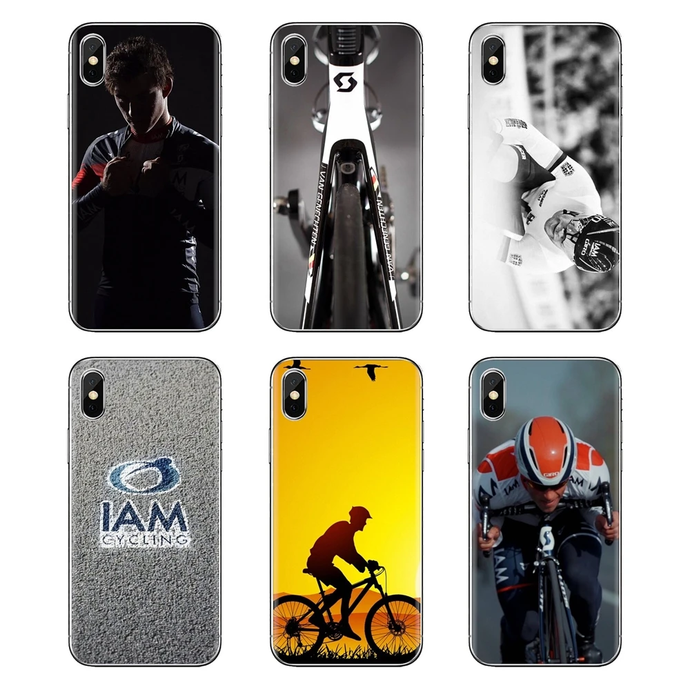 Transparent Soft Shell Covers I AM Cycling Bike Logo Print For Samsung Galaxy A3 A5 A7 A9 A8 Star A6 Plus 2018 2015 2016 2017 |