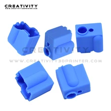 Bloc de chauffage de chaussettes en Silicone volcanique, en aluminium, pour capteur E3D Hotend PT100 thermistance, pièces d'imprimante 3D, 3/5/10 pièces 