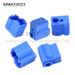 Bloc de chauffage de chaussettes en Silicone volcanique, en aluminium, pour capteur E3D Hotend PT100 thermistance, pièces d'imprimante 3D, 3/5/10 pièces 