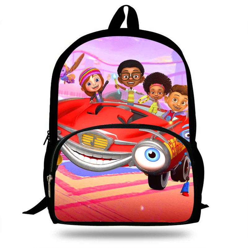 16-inch Print Backpacks Cartoon Pattern Kids School Boys Cm 