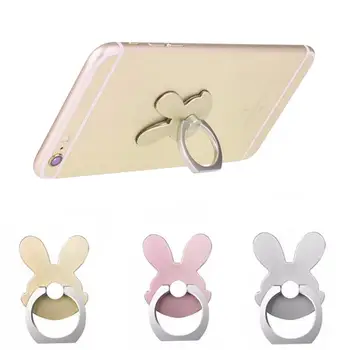 

New Cute Rabbit Design 360 Degree Rotating Metal Ring Buckle Stand Phone Holder