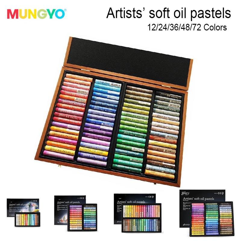 MUNGYO MOPV 24 colors Artists soft Oil pastels