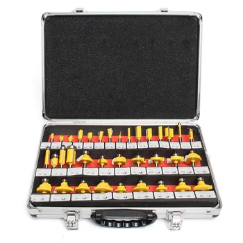 

35pcs 8mm Wood Milling Cutter Shank Router Bit Set Tungsten Carbide Woodworking Milling Cutter Rotary Cutting Kit Tool
