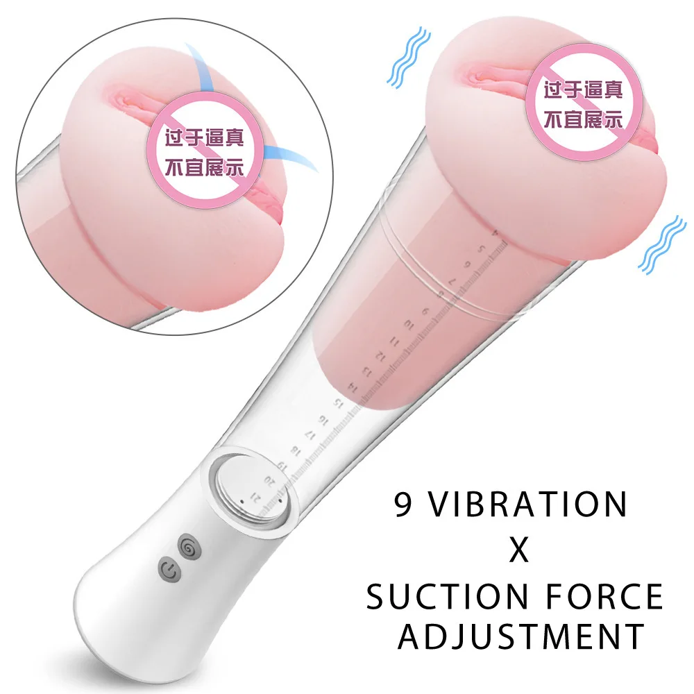  USB Charging Sex Toys for Men Pocket Pussy Real Vagina Male Sucking Masturbator 3D Artificial Vagin