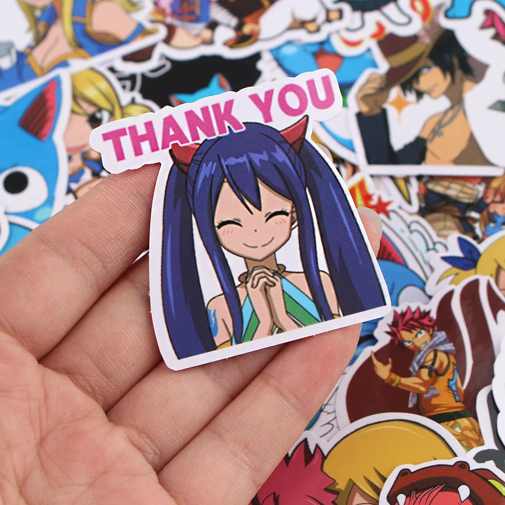A3913 Patchfan 37 шт. аниме Kawaii Fairy Tail стикеры сделай сам велосипед Путешествия Чемодан