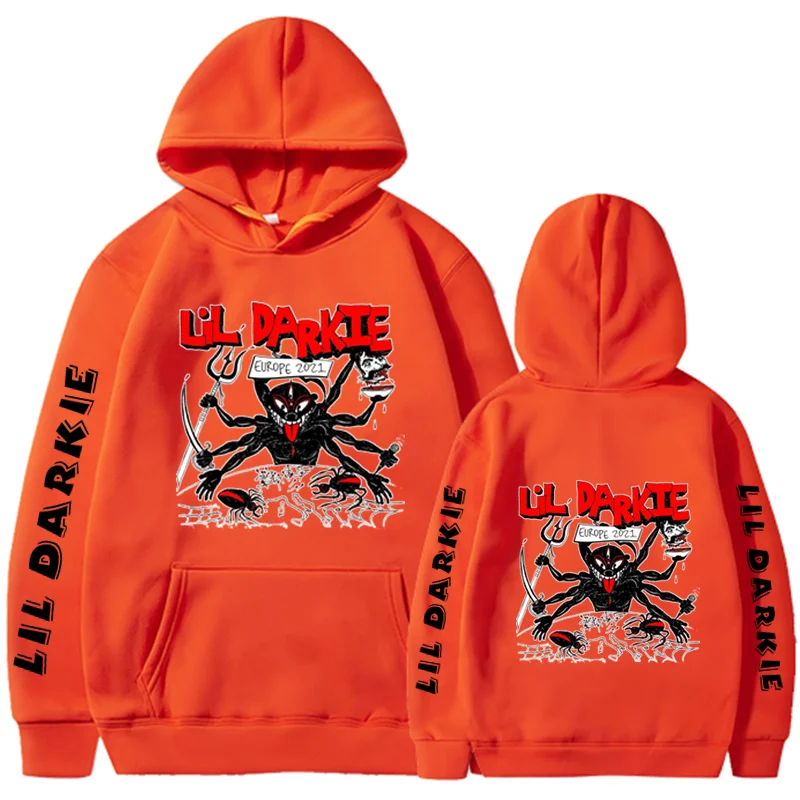 Hoodies Print brand LIL DARKIE Autumn Streetwear Men Women Fashion Oversized Sweatshirts Hoodie Tracksuits Unisex Clothing