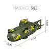 Mini RC Submarine 6CH high Speed Submarine SpeedBoat Remote Control Pigboat One Key diving boat 360degree turn around boat toys 6
