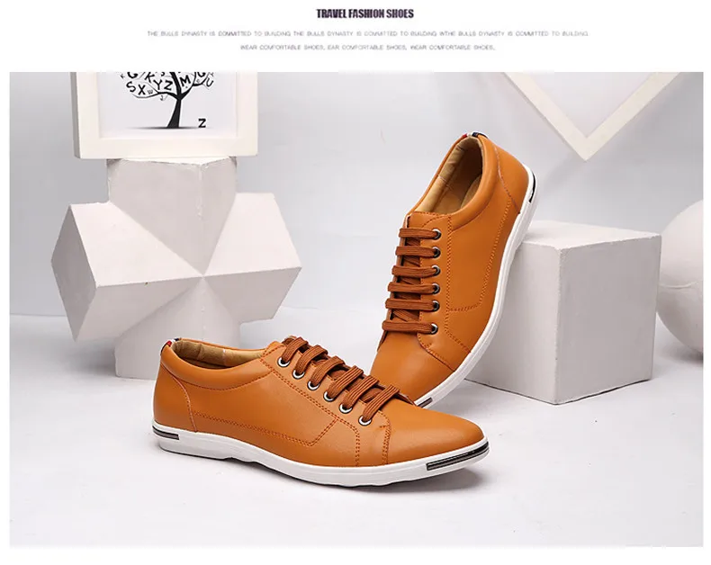 38-48 Мужская обувь г. Удобная брендовая модная кожаная обувь для мужчин#2005
