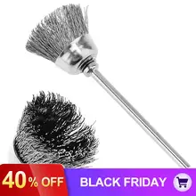 8 мм проволочная кисть из нержавеющей стали, дремель, роторные сверла с головкой в форме чаши и хвостовиком 2,35 мм для полировки металла