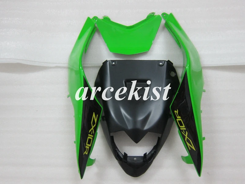 4 подарки ABS мотоцикл обтекатели комплект подходит для kawasaki Ninja ZX-10R ZX10R 2008 2009 2010 10R 08 09 10 пользовательский крутой стиль зеленый