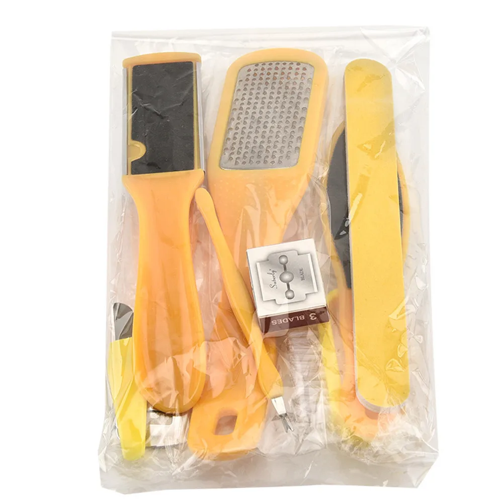 10PC Set Foot File Callus Remover Shaver Corn Hard Dead Skin Foot Pedicure Tool Set Professional 3